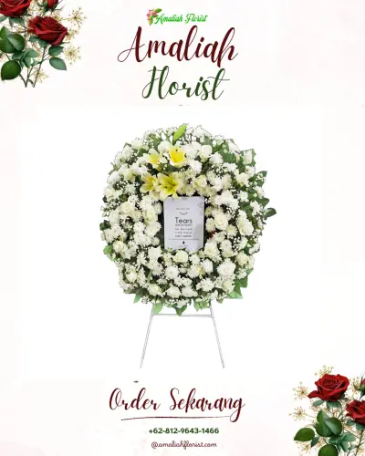 Krans Bunga Duka Cita di Sindang